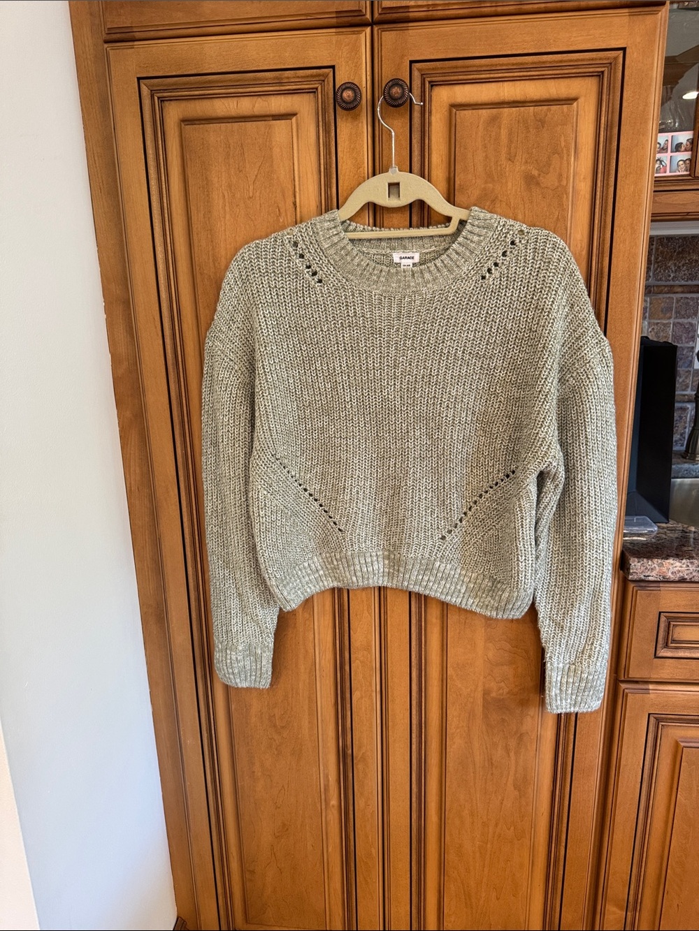Garage Sage Green Crewneck Sweater